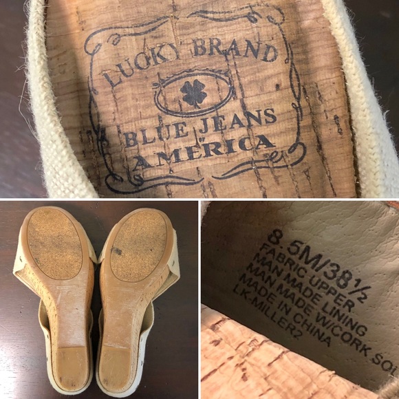 🔴SOLD Lucky Brand Miller Platform Wedge Sandals - Picture 8 of 8